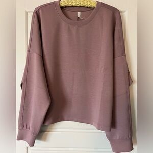 Women's Mauve Zella cropped sweatshirt